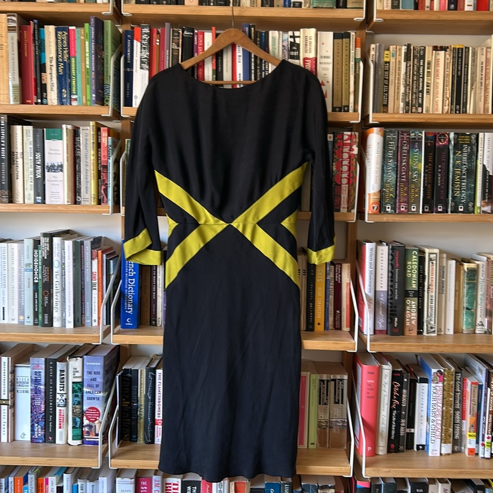 Milly of New York silk flutter sleeve cocktail dress